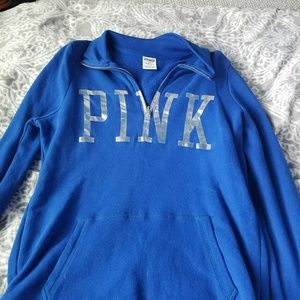 PINK quarter zip sweatshirt
